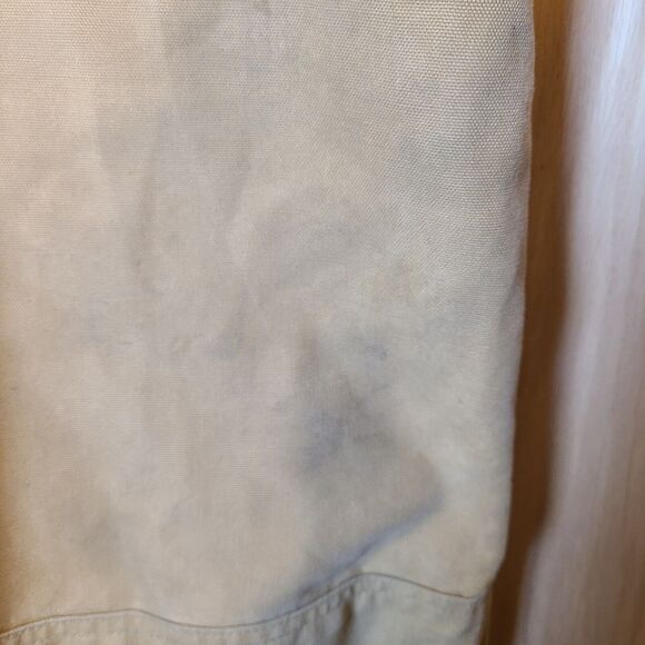 Vintage Carhartt Duck Bib Overalls 48x30 Red Quilted Insulated Double Knee "JOE" - Picture 6 of 16